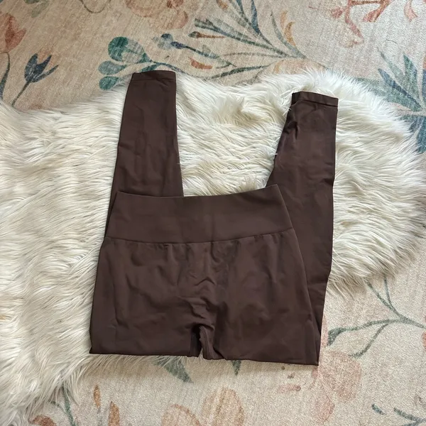 AURLOA Dream Seamless Leggings In Java Coffee Brown Size L - Image 5