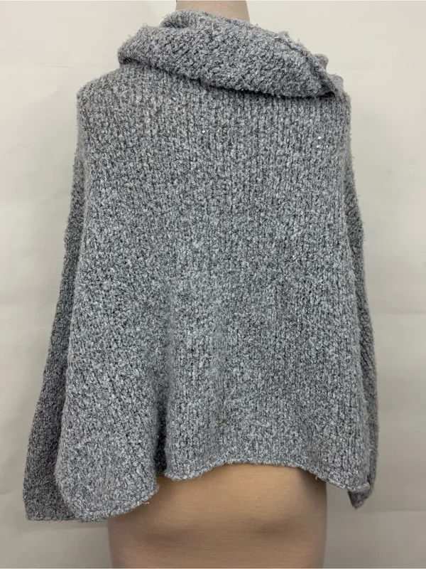 Free People BFF Heather Grey Knit Turtleneck Sweater XS - Image 4