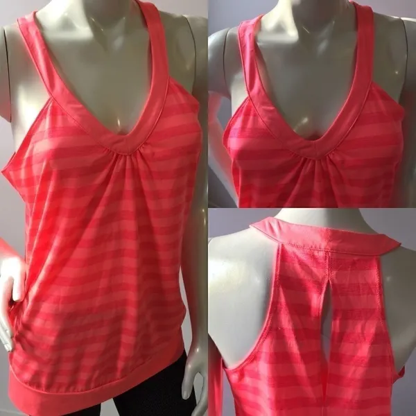 Old Navy Coral color active keyhole back Top‎ - Image 2