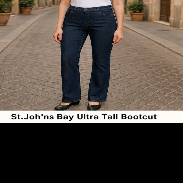 St. John's Bay Bootcut Jeans Ultra Tall Classic Fit Size 10 - Image 2