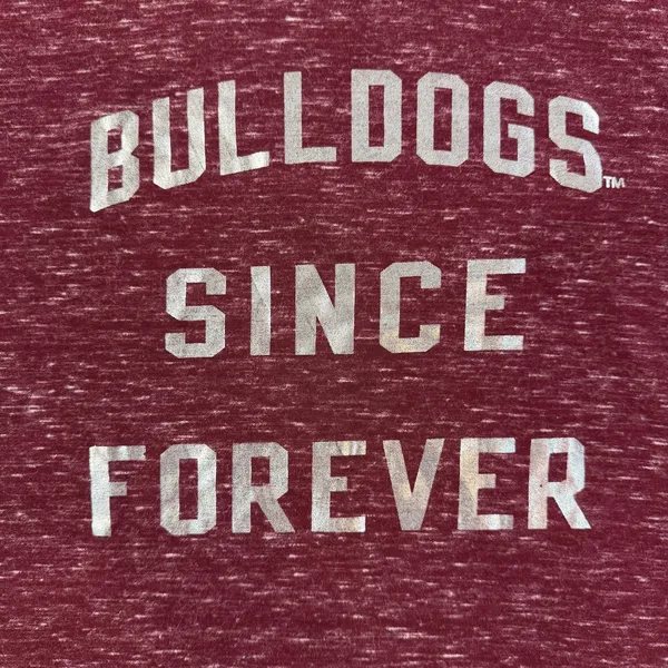 Bulldogs Since Forever Blue 84 Tank Top Women's XL Maroon Heathered Cross Back - Image 4
