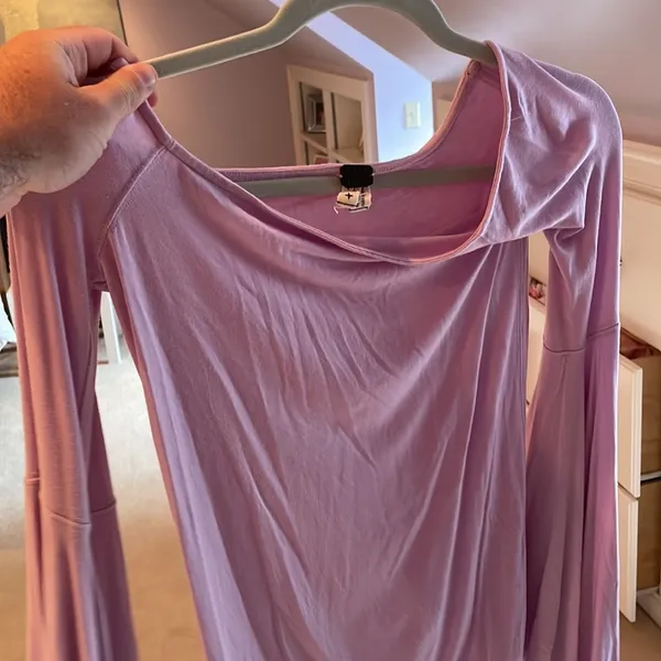 We The Free Purple Off the Shoulder top - Image 3