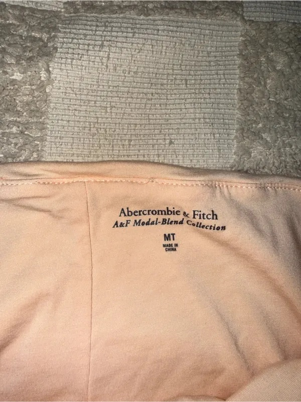 Abercrombie & Fitch peach strapless dress Modal Blend Collection size Medium Tal - Image 4