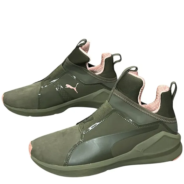 Puma Shoes Womens 6.5 Nubuck Naturals Fierce Core‎ Slip On Comfort Sneakers NWOT - Image 4