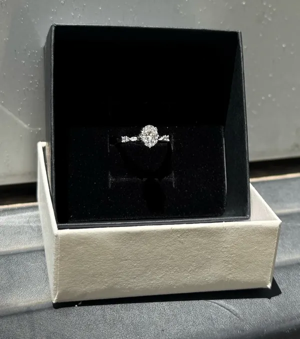 Ring Sterling Silver Moissanite - Image 6