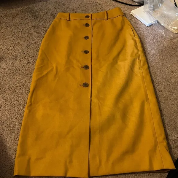 Wilfred yellow mustard pencil skirt 2‎ - Image 3