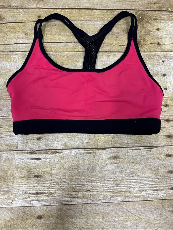 Lorna Jane Women’s Black Mesh Racerback Sports Bra with Red Underlay Size XS(?) - Image 5