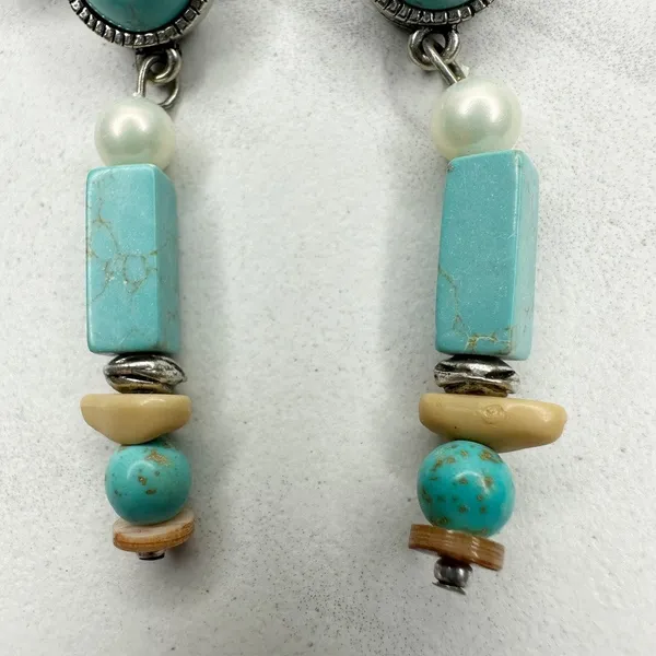 Chico's Jeniece Faux Turquoise Dangle Earrings ✨ - Image 5