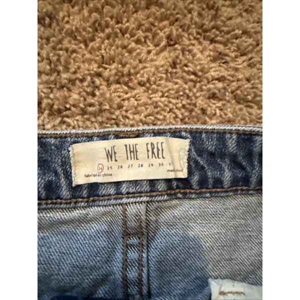 We The Free by Free People women's size 24 Zip It Up mini denim skirt blue denim - Image 4
