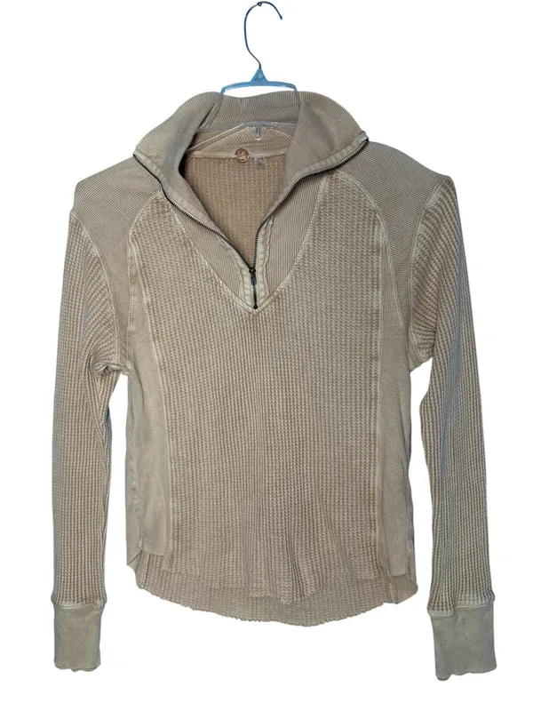 Free People FP One Ashton Zip Thermal Long Sleeve Pullover Top - Image 8