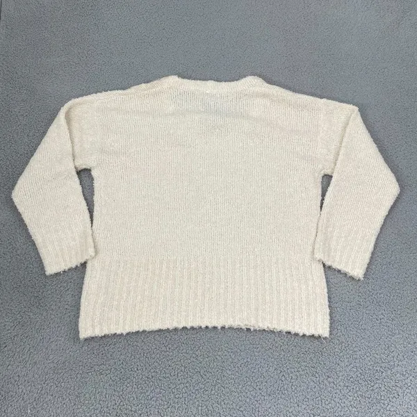 NA-KD‎ Knitted Sweater Women M Ivory Scoop Neck Pullover NWT - Image 4