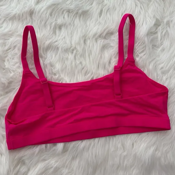 Skims Fits Everybody Scoop Neck Bralette Pink Size Large - Image 4