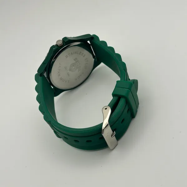Green Baylor Bears Silicone Watch featuring a Rhinestone Bezel Working - Image 5