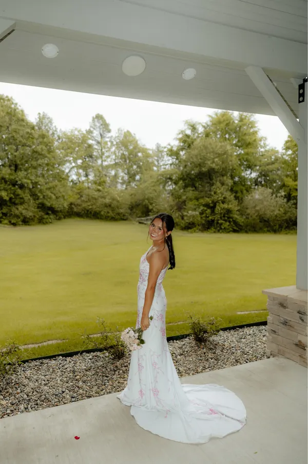 Ashley Lauren One-Shoulder Prom Dress - Image 4