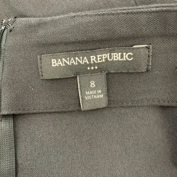 Banana Republic Factory Skirt 8 Black Pencil Career Office Workwear - Image 4