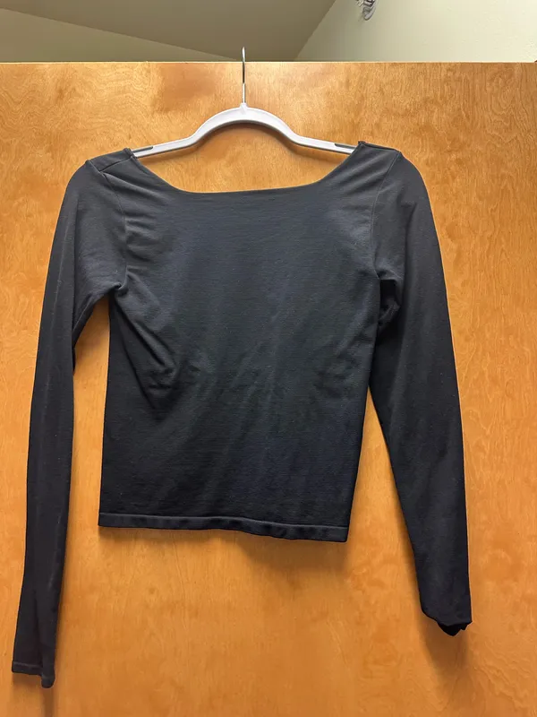 Black Free People Long Sleeve Top - Image 4