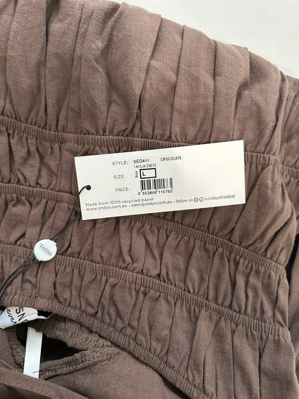 Revolve Tahlia Dress SNDYS Brown - Image 3
