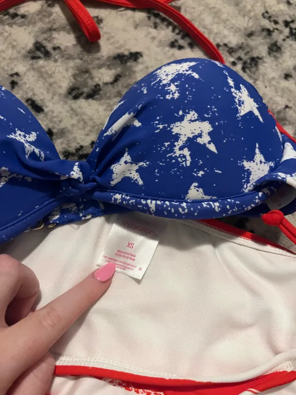 Xhilaration American Flag Bikini Set - Image 2