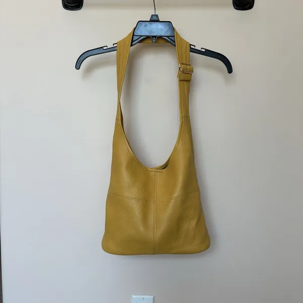 Montana West Mustard Yellow Leather Slouchy Hobo Bag Purse + Sm Bag Boho Western - Image 2