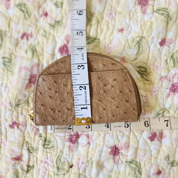 Brown Textured Coin Purse #021 Tan - Image 10