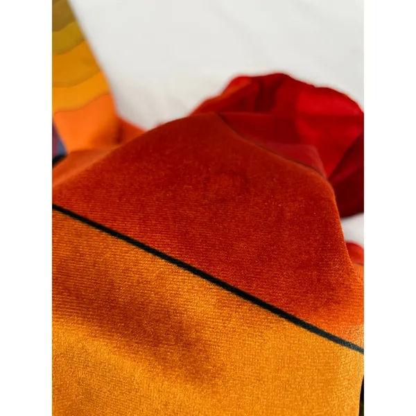 Aviator Nation Sunrise Velvet Sweatpant Joggers Sunset Velour Orange Red Size M - Image 10