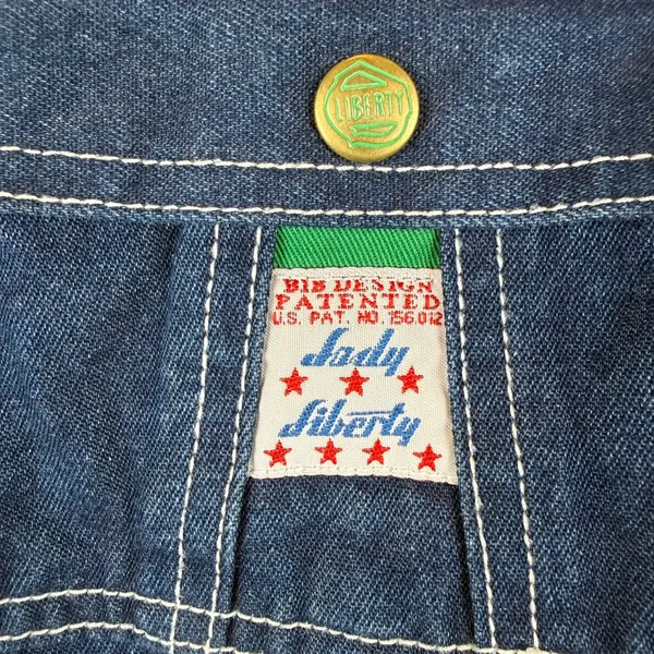 Liberty Denim Overalls — Women's Size 20‎ Tall Green Zip Accent Carpenter Style - Image 6