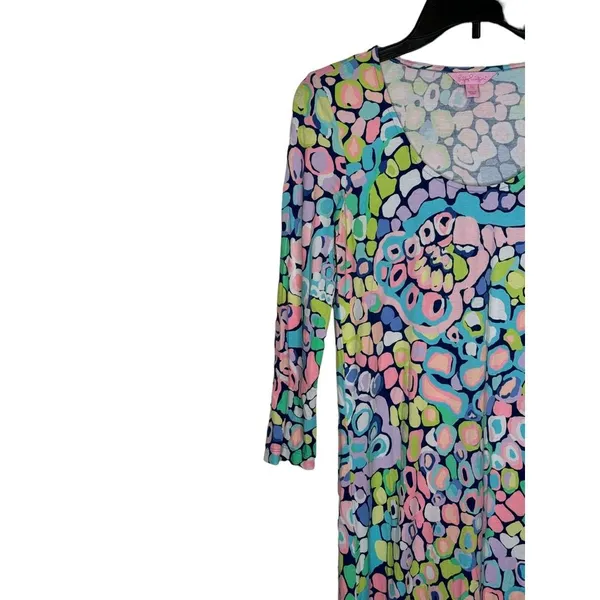 Lilly Pulitzer Women's Dress Ariana Asymmetrical Swing Gypsy Jungle Colorful XS‎ - Image 3