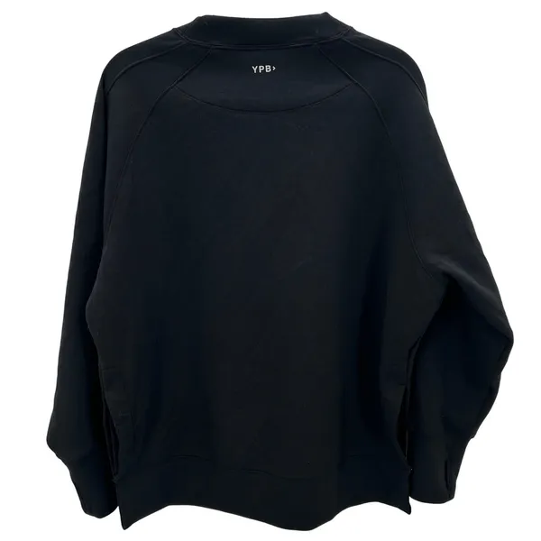 YPB Your Personal Best Abercrombie neoKNIT Black Crew Neck Sweatshirt Size Small - Image 3