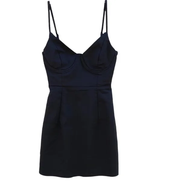 NWOT Princess Polly Size 0 Novella Mini Dress Black Underwire Short Sexy Bodycon - Image 2