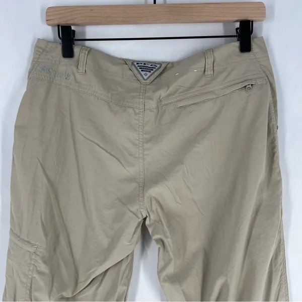 Columbia PFG Lightweight Nylon Roll‎ Tab Adjustable Straight Leg Pants Size 8 - Image 9