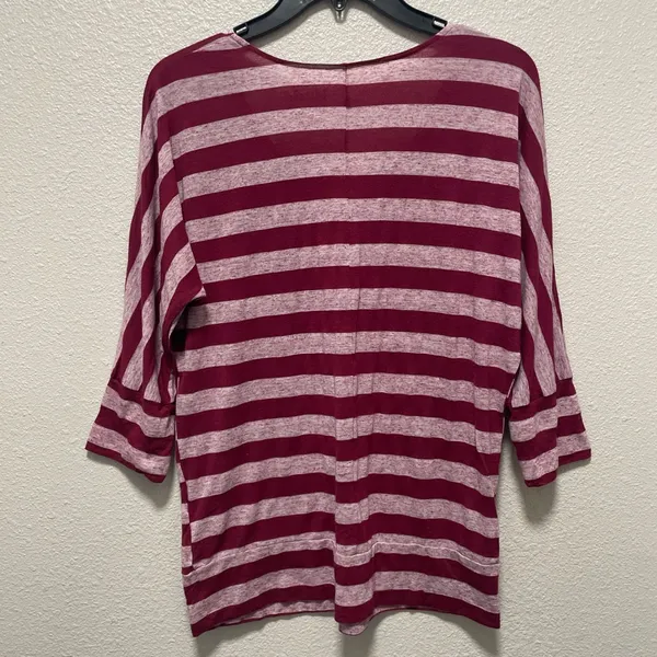 Mudd Y2K Marron Striped 3/4 Sleeve Dolman Top - Image 4