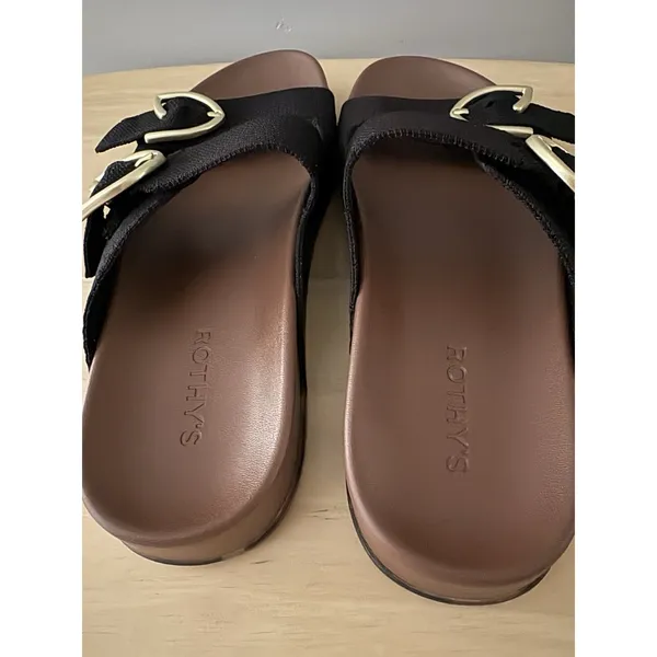 Rothy’s The Buckle Slide Black Womens Size 7 - Image 7