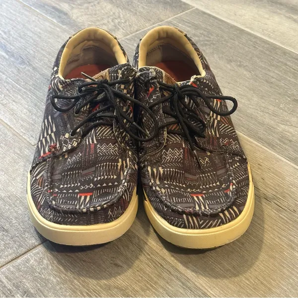 Twisted X® Women's 9.5M Multi All-Over Print Colored Lace Up Shoes WCA0056 - Image 3