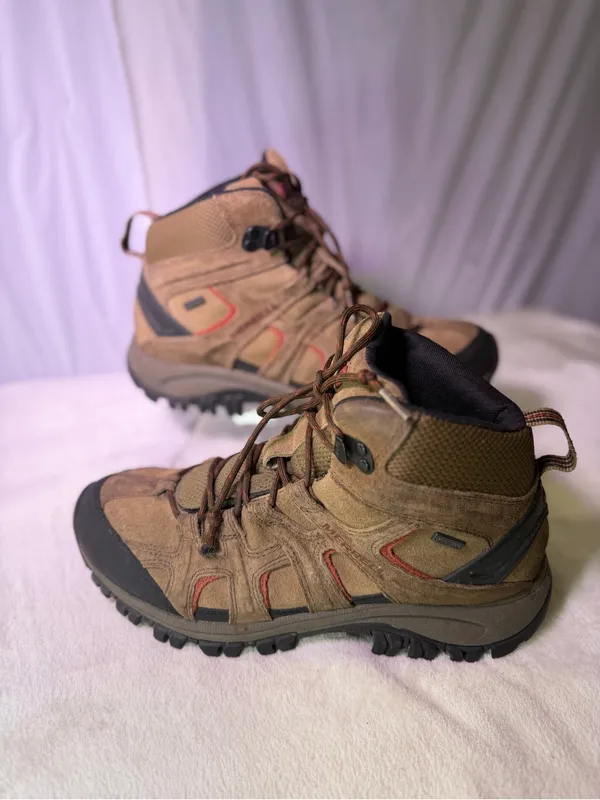 Merrell Brown and Black Men's Trail Mid Hiking Boots - Image 3