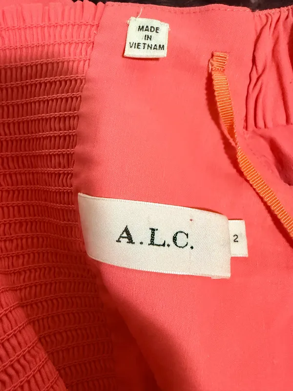 A.L.C. Mila Off-The-Shoulder Linen Mini Dress - Image 4