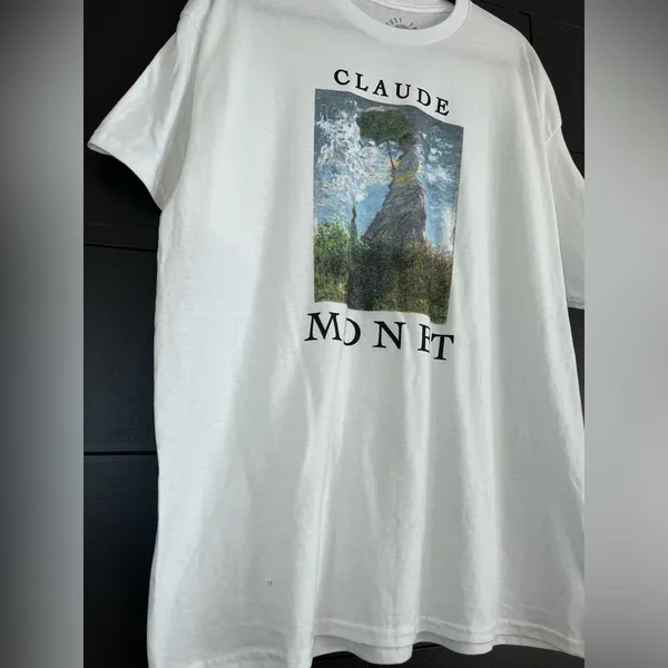 TRUST THE UNIVERSE Claude Monet Artsy Oversized T-Shirt Unisex Adult XL. NWOT - Image 2