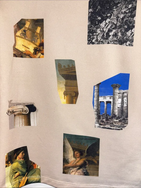 Zara…Apotheosis Of Homer 1827….Tan L/S Top With Pictures Of Homer Size Medium - Image 4