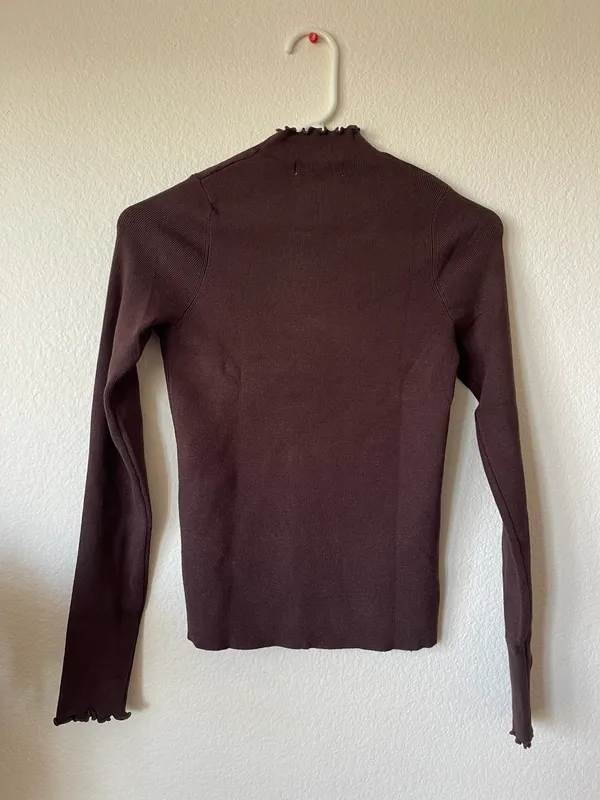 Mango Perkins neck knitting sweater size M NWT - Image 9