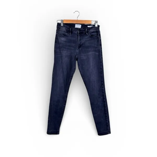 Frame Denim Black Le High Skinny Jeans Womens 28 Fall Casual Classic Preppy - Image 2