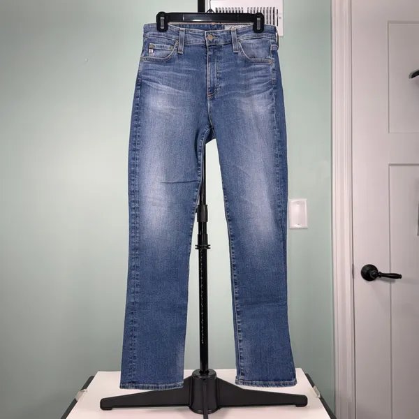 AG Adriano Goldschmied Women’s Mari Medium Wash Slim Straight Leg Jeans Size 29 - Image 2