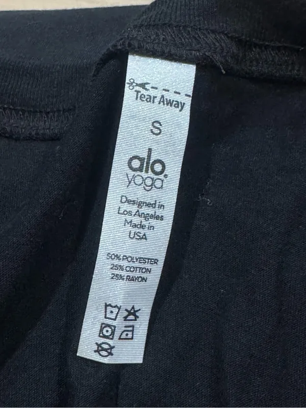 Alo Yoga Black Tank Top Women’s Small - Image 3