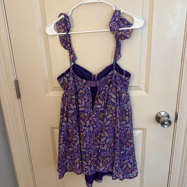 Sky to Moon Purple and Yellow floral dress - Image 2