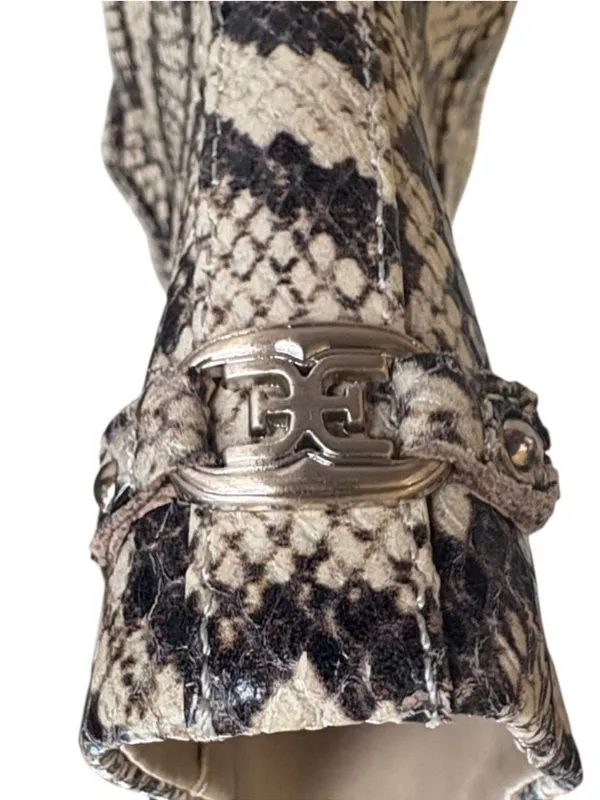 Like New Sam Edelman Leather Paige 2 Boots Snakeskin Size 6 - Image 6
