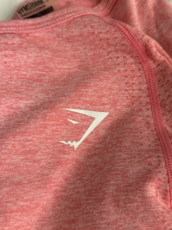Gymshark Vital Seamless 2.0 Long Sleeve Crop Top Orange M - Image 5