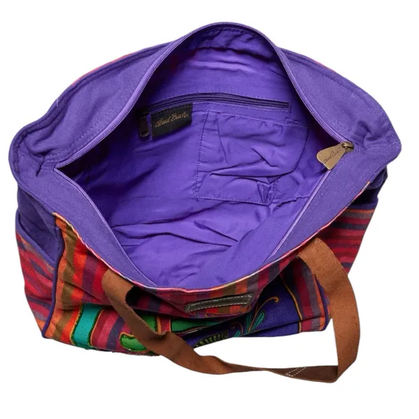 Laurel Burch Elena Shoulder Tote Bag Purple - Image 3