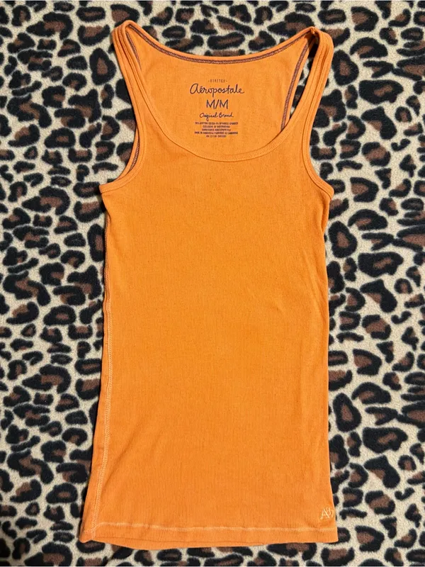 2000s vintage style burnt orange 2012 aéropostale tank top - Image 2