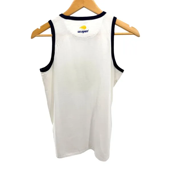 Polo Ralph Lauren US Open 2021 Tennis Ball Graphic Ringer Tank Top Size S White - Image 6