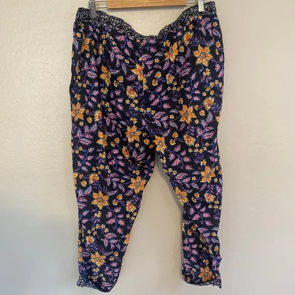 Sundance Leia Pants Womens Size XL Cotton Drawstring Casual Lounge Boho - Image 3