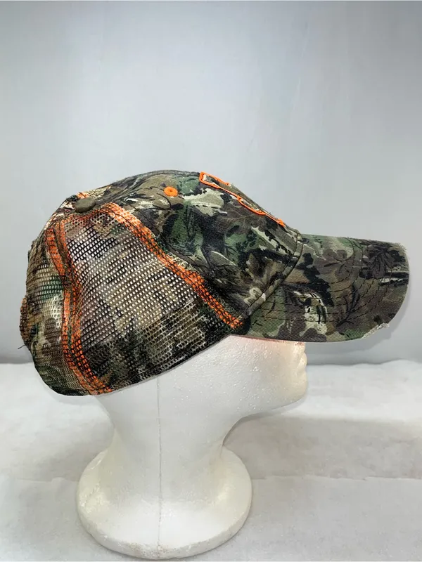 Jason Aldean Mens Camo Mesh Snapback Embroidered JA Logo Trucker Hat Cap - Image 3