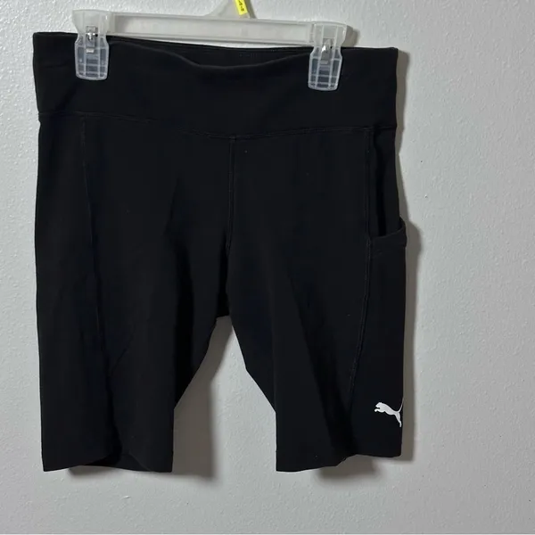 Puma‎ Women Black Biker Active Shorts Size Small - Image 2